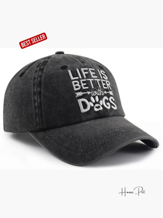 Funny Embroidered Dog Lovers Baseball Cap Adjustable Cotton main image 4